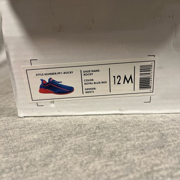 Pony Rocky PP1-Rocky Men’s Shoes Size 12 - Royal Blue/Red - NIB - Picture 2 of 10